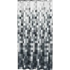 Sealskin Pixel douchegordijn zwart 180 x 200 cm