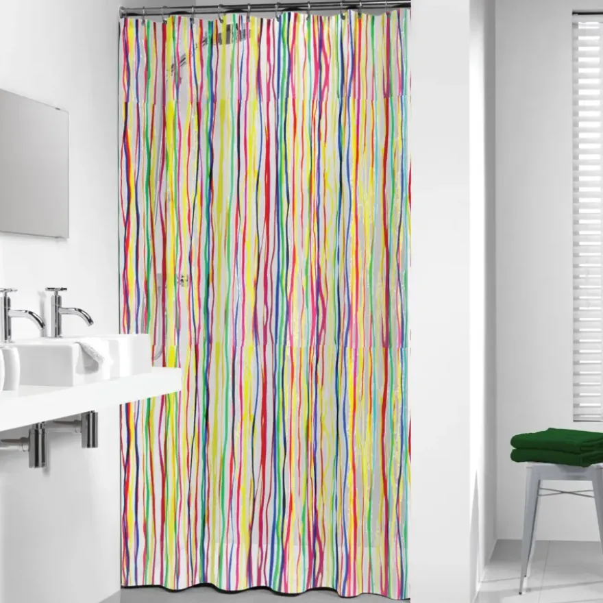 Sealskin Rigato douchegordijn multi 180 x 200 cm