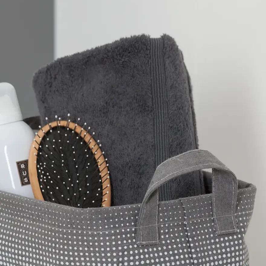 Sealskin Speckles mandje textiel grijs