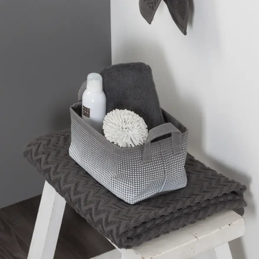 Sealskin Speckles mandje textiel grijs