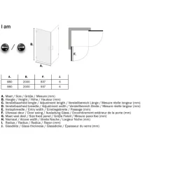 Sealskin Swingdeur voor Hoekinstap I AM 200x90 cm Chroom