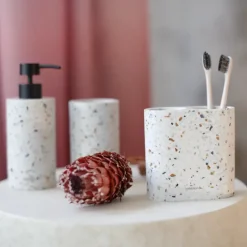 Sealskin Tandenborstelbeker Blend Terrazzo vrijstaand