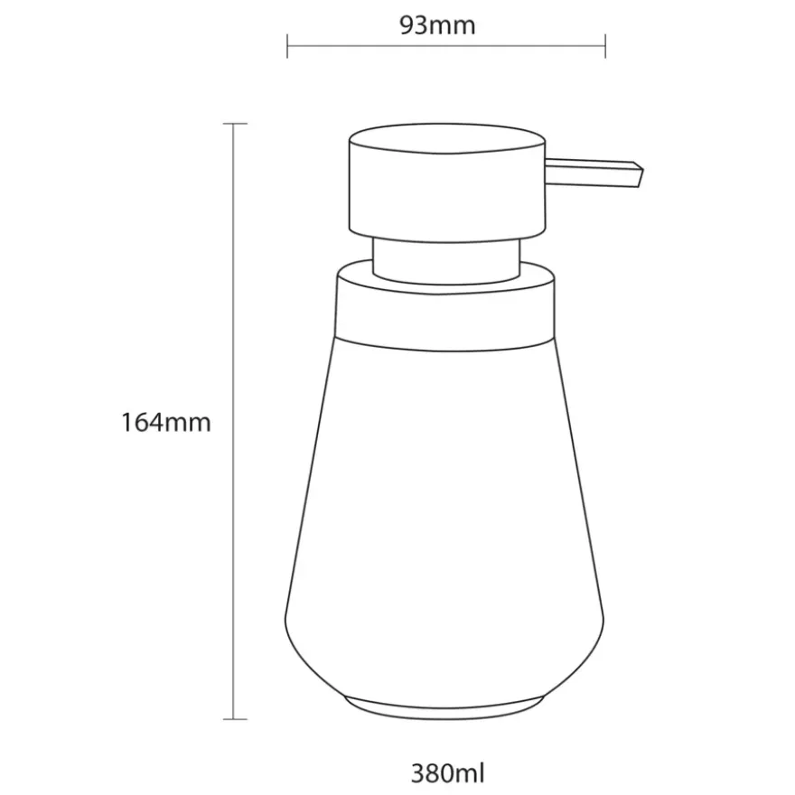 Sealskin Zeepdispenser Conical Porselein Wit