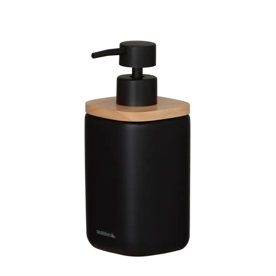 Sealskin Zeepdispenser Mind zwart 200 ml vrijstaand