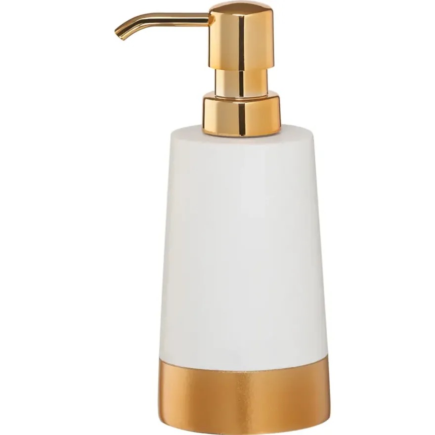 Sealskin zeepdispenser polyresin glossy goud