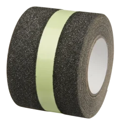 Secucare antislip sticker op rol 5 cm x 3 m zwart/glow