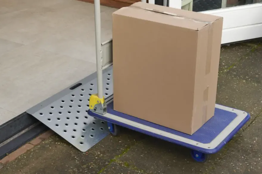 Secucare drempelhulp plus model 2 B=78 cm H 3-7 cm staal verzinkt