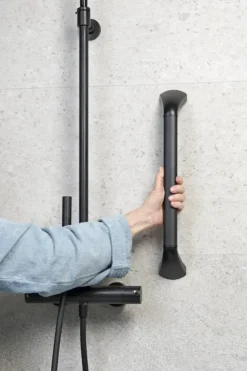 Secucare wandbeugel 50 cm aluminium mat zwart