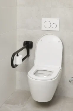 Secucare wc-rolhouder tbv wc-beugel premium opklapbaar zwart