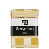 Servet block oker 4 stuks - l40xb40cm