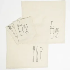 Servet beige 4 stuks - l40xb40cm