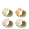Servetring roze oranje geel licht groen - l5,5xb5,5xh5cm