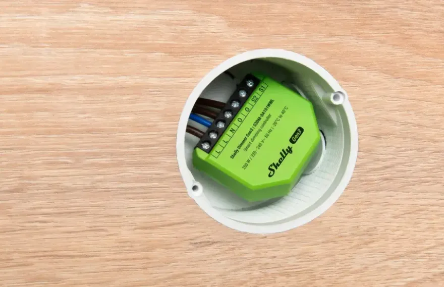 Shelly Dimmer Gen3 slimme LED dimmer WiFi