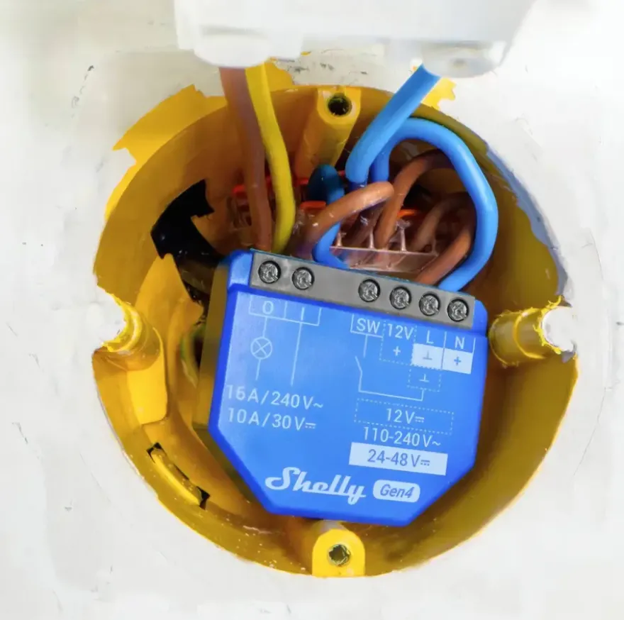 Shelly 1 Gen4 slimme schakelaar WiFi