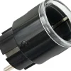 Shelly Plug S Gen3 slimme stekker & energiemeter WiFi Matter Bluetooth zwart