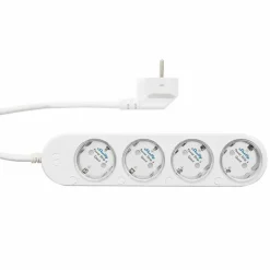 Shelly Power Strip 4 Gen4 slimme stekkerdoos & energiemeter WiFi Zigbee Matter wit (4-kanalen)