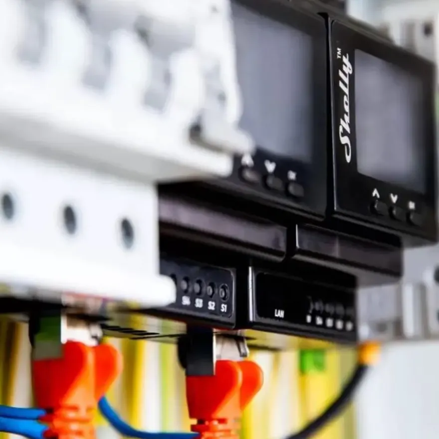 Shelly Pro 4PM slimme schakelaar & energiemeter WiFi Bluetooth DIN-rail (4-kanaals)