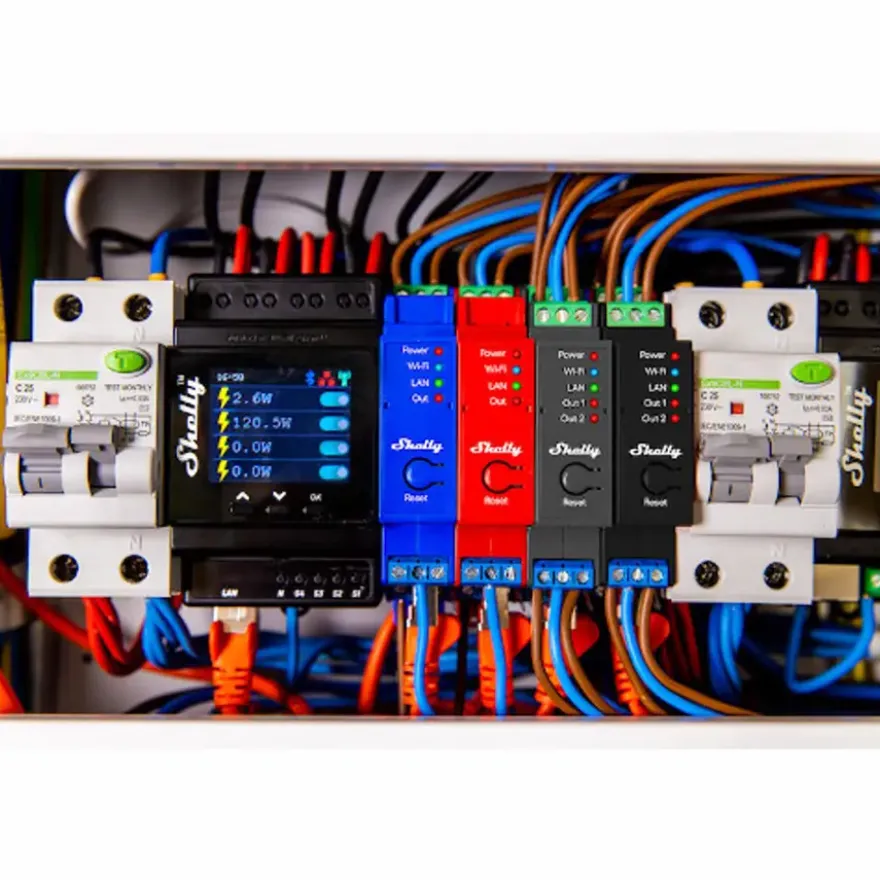 Shelly Pro 1 slimme schakelaar WiFi Bluetooth DIN-rail