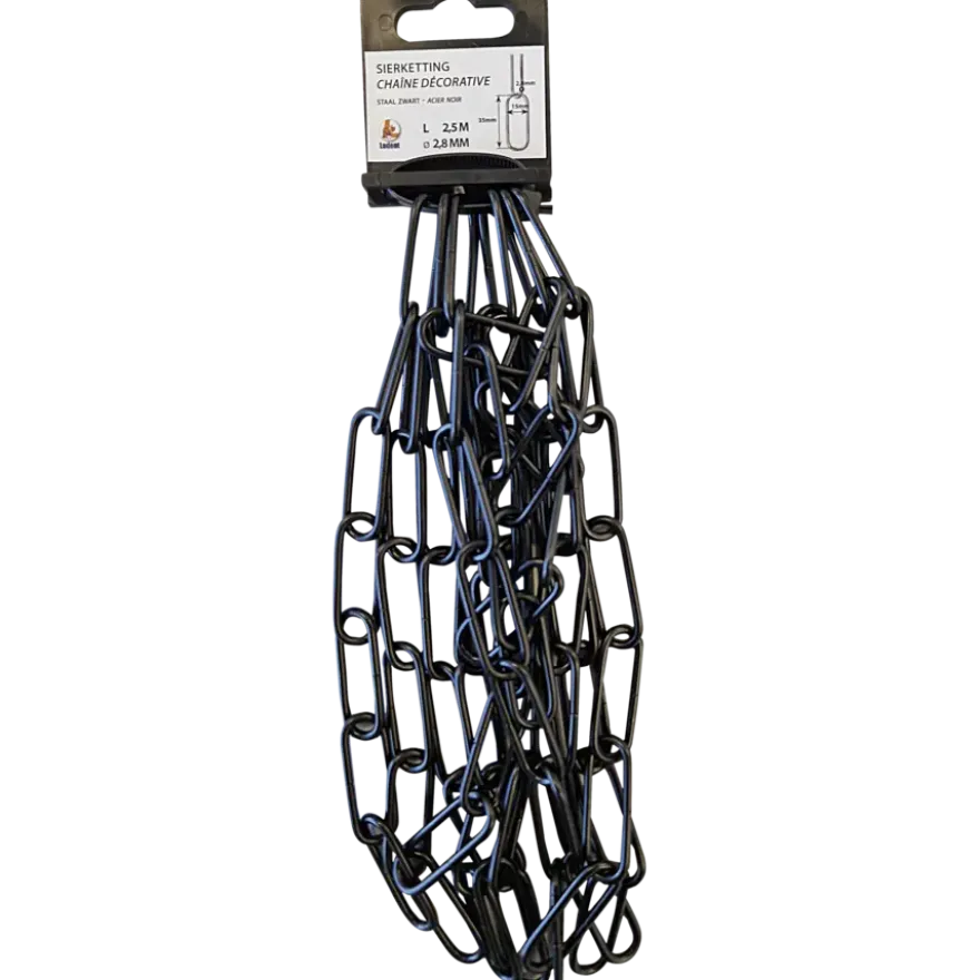 Sierketting nr. 5030 zwart 2,5 meter