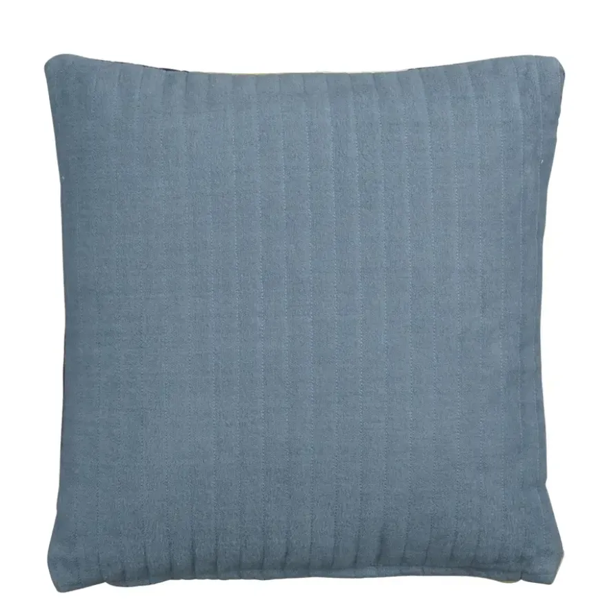 Sierkussen blauw patchwork - l45xb45xh10cm