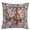 Sierkussen bloemen bruin - l45xb45xh10cm
