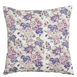 Sierkussen bloemen bruin - l45xb45xh10cm