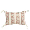 Sierkussen bloemen donker bruin - l35xb25xh10cm