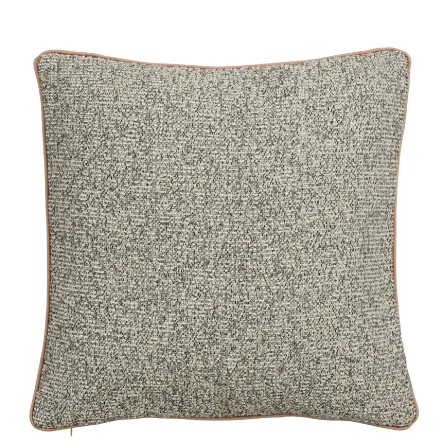 Sierkussen bouclé grijs - l45xb45xh10cm