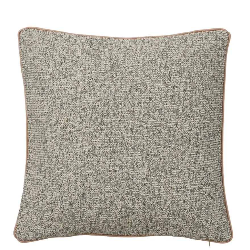 Sierkussen bouclé grijs - l45xb45xh10cm