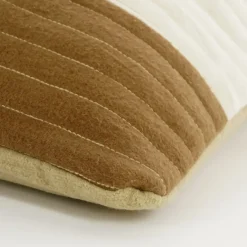 Sierkussen bruin patchwork - l45xb45xh10cm