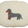 Sierkussen ovaal hond donker grijs - l45xb35xh10cm