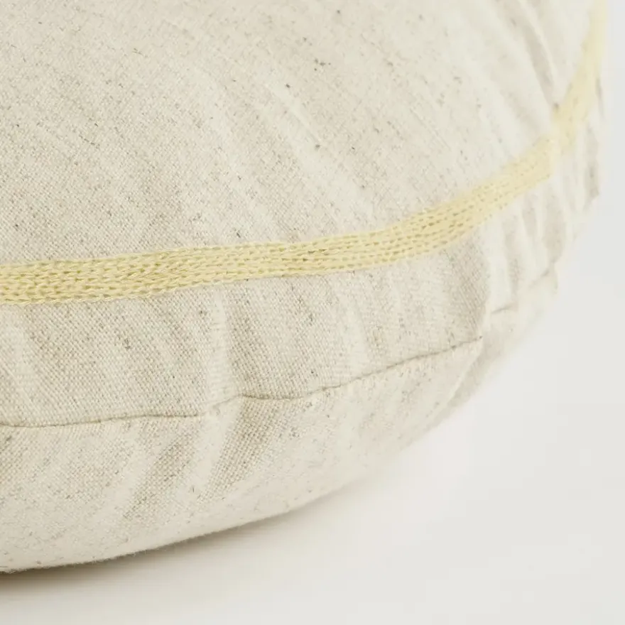 Sierkussen rond lila - h10xd45cm