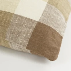 Sierkussen ruit bruin - l55xb35xh10cm