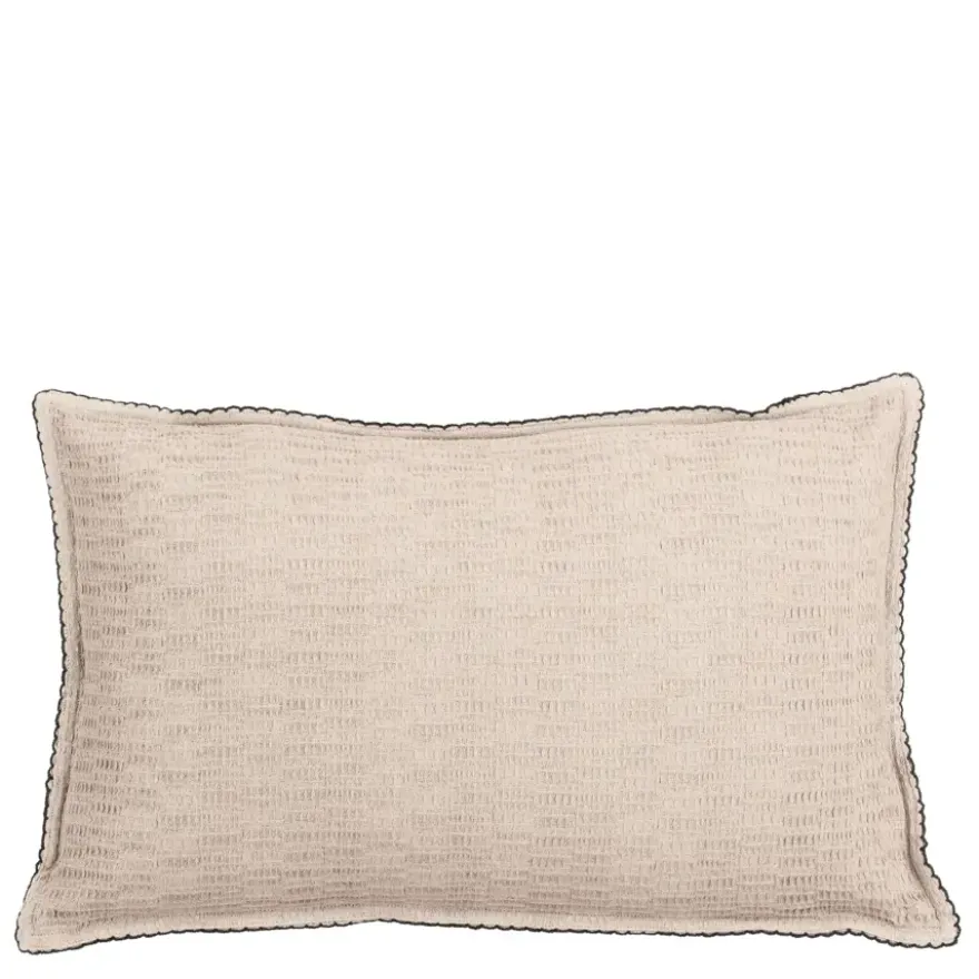 Sierkussen ruit crème - l55xb35xh10cm