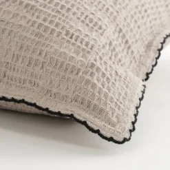Sierkussen ruit crème - l55xb35xh10cm