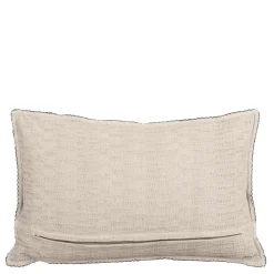 Sierkussen ruit crème - l55xb35xh10cm