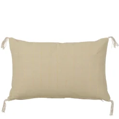 Sierkussen ruit licht bruin - l55xb35xh10cm