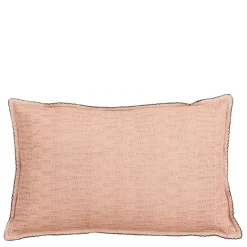 Sierkussen ruit licht roze - l55xb35xh10cm