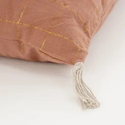 Sierkussen ruit roze - l55xb35xh10cm