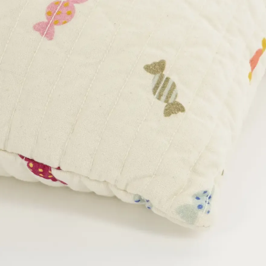 Sierkussen snoep off white - l55xb35xh10cm