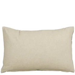Sierkussen stip donker bruin - l55xb35xh10cm