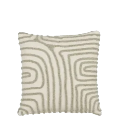 Sierkussen streep l.groen - l45xb45xh10cm