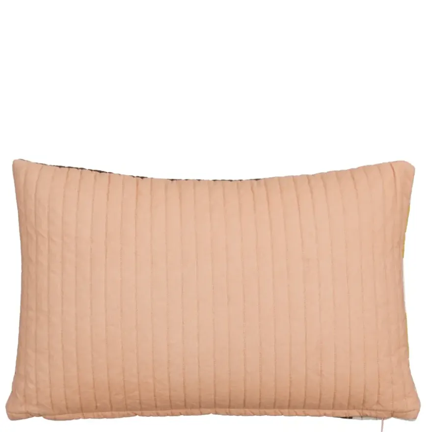 Sierkussen streep licht roze - l55xb35xh10cm