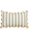 Sierkussen strepen taupe - l55xb35xh10cm