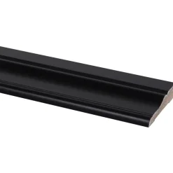 Sierlijst grenen zwart gelakt 20x80mm 270cm