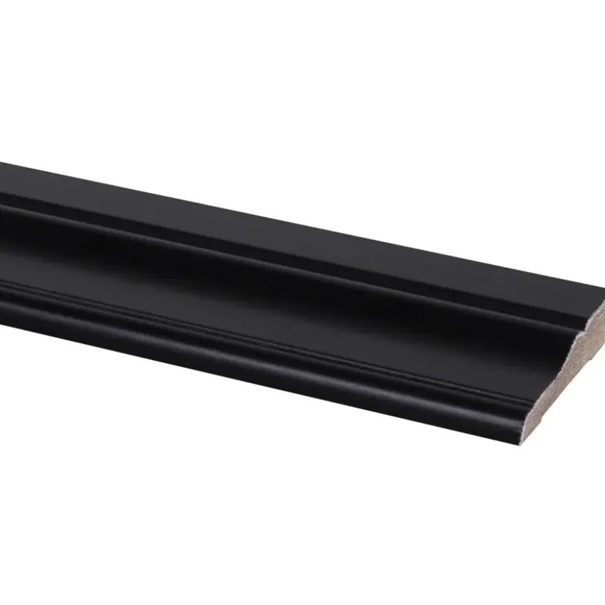 Sierlijst grenen zwart gelakt 20x80mm 270cm
