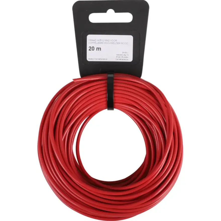 Signaalkabel 1mm² rood 20 meter