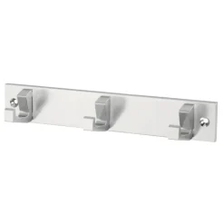 Siro kapstok 3 haken Kristel aluminium 210 mm