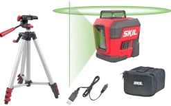 SKIL kruislijnlaser / rotatielaser 360° groen 30m 1961DA Li-ion – incl. USB oplaadkabel en statief