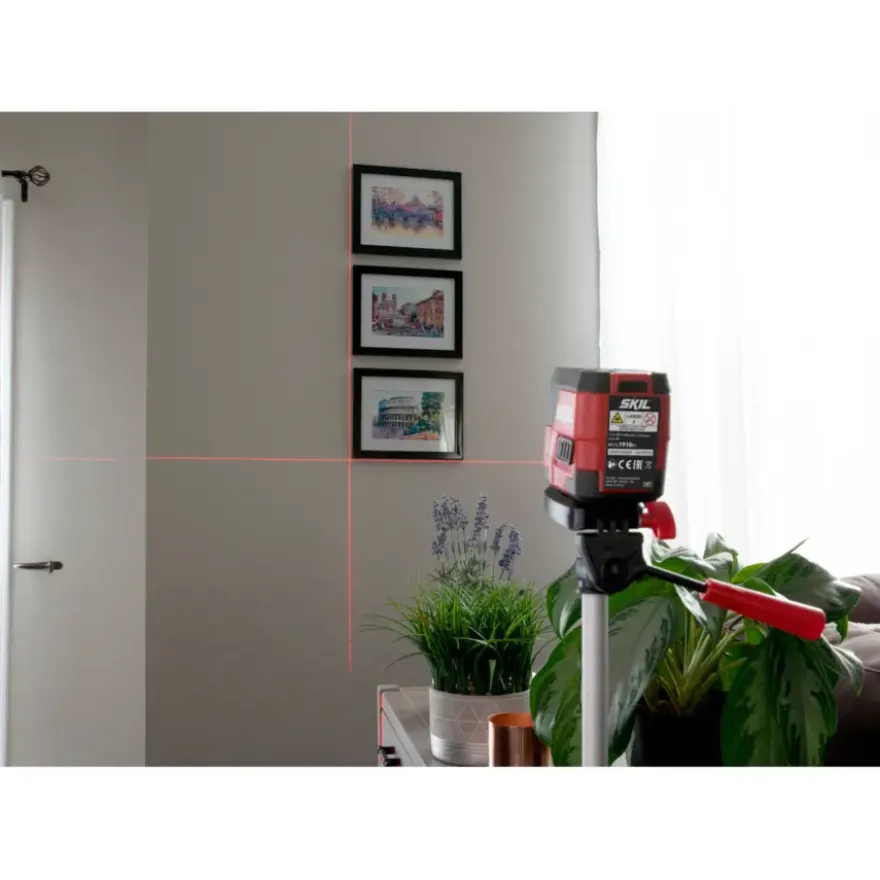 SKIL kruislijnlaser 15m 1910AA Li-ion accu – incl. USB lader en klem